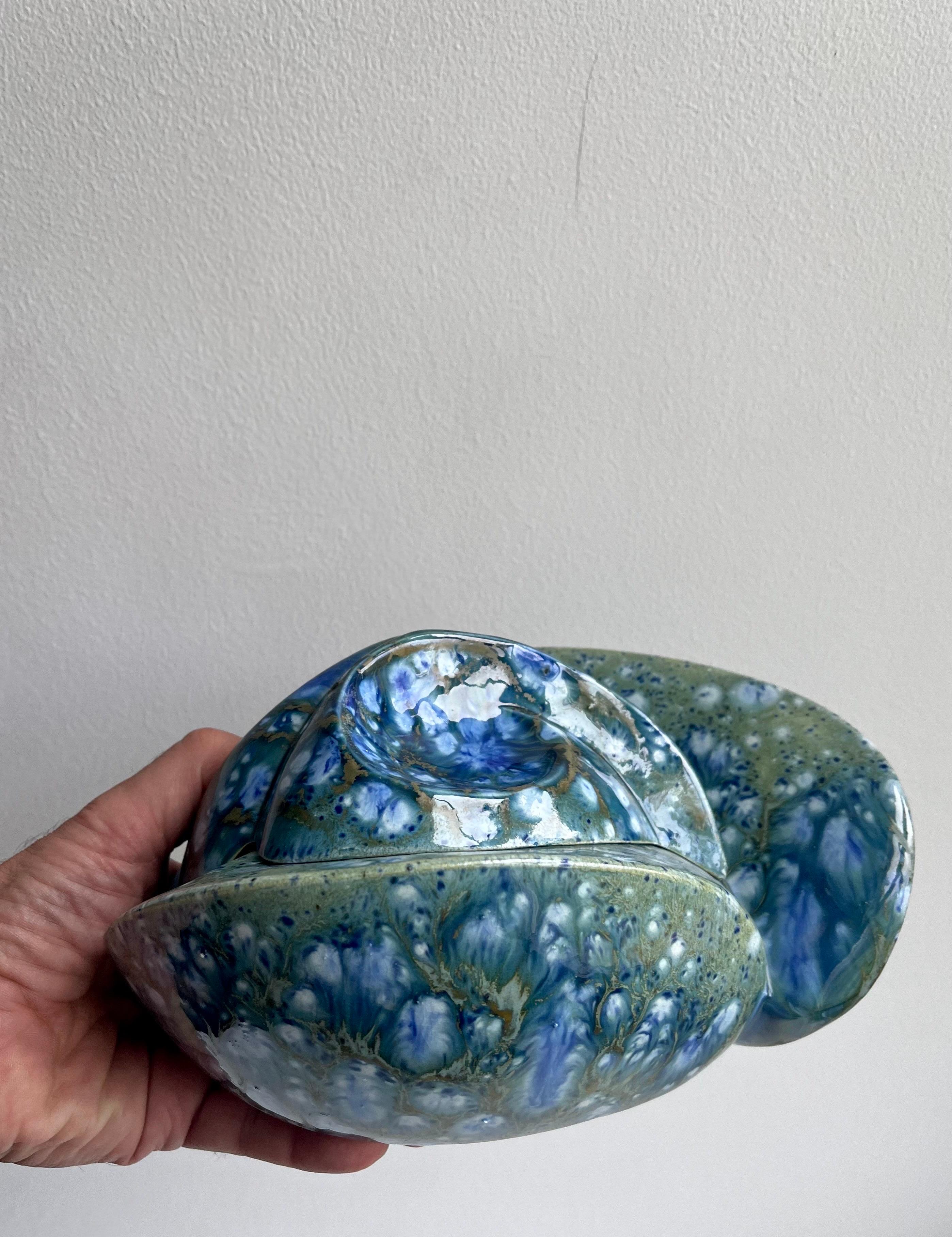 Dekorative Bio-Deckelschale von Mary Hilkemeier, 1977 im Angebot 5