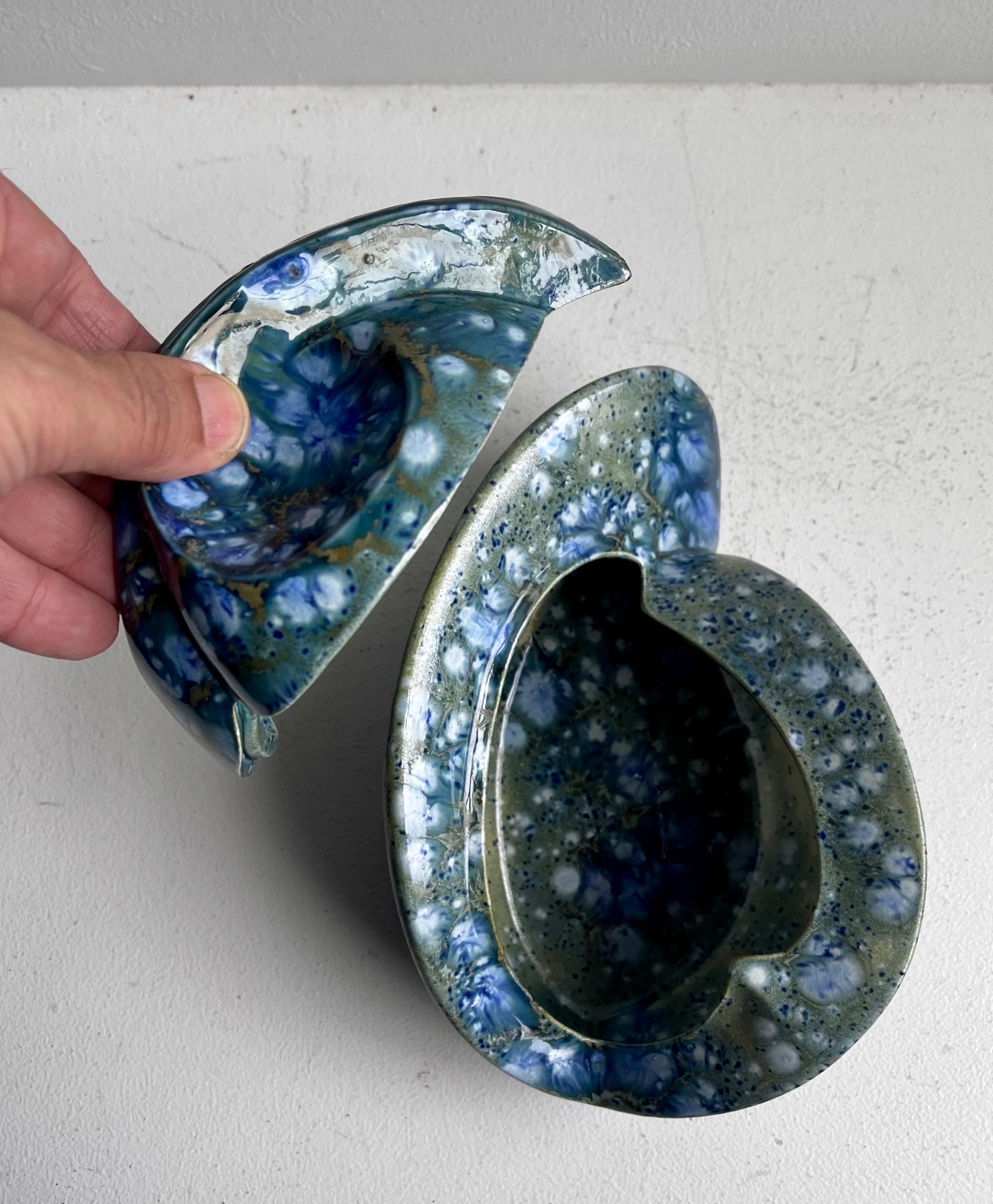 Dekorative Bio-Deckelschale von Mary Hilkemeier, 1977 im Angebot 6