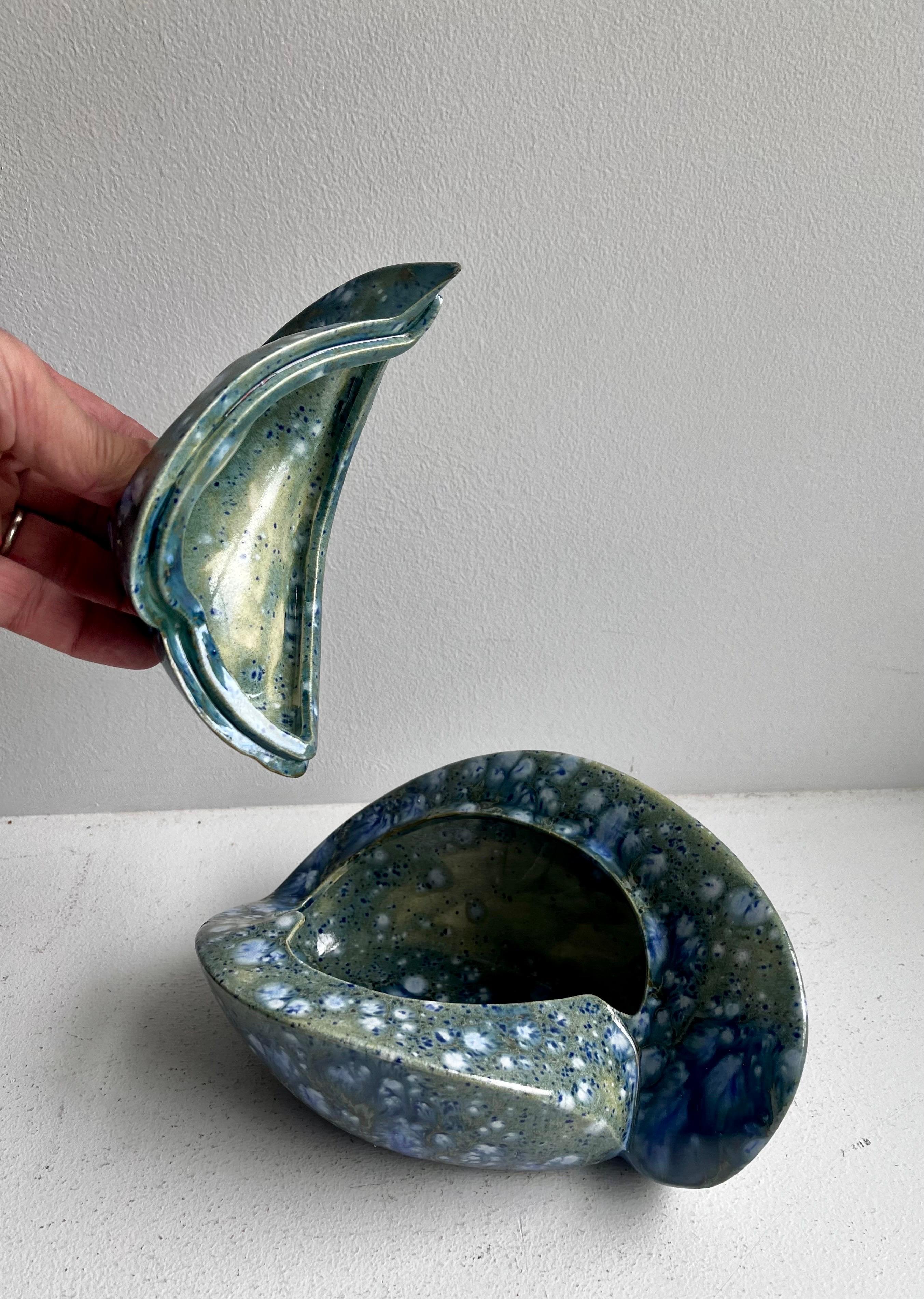 Dekorative Bio-Deckelschale von Mary Hilkemeier, 1977 im Angebot 8