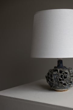 Lampada da tavolo decorativa organica in gres della danese Bodil Marie Nielsen, anni '60