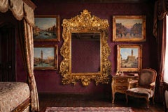 Decorative Ornate Florentine Giltwood Mirror 190 x 150 cm