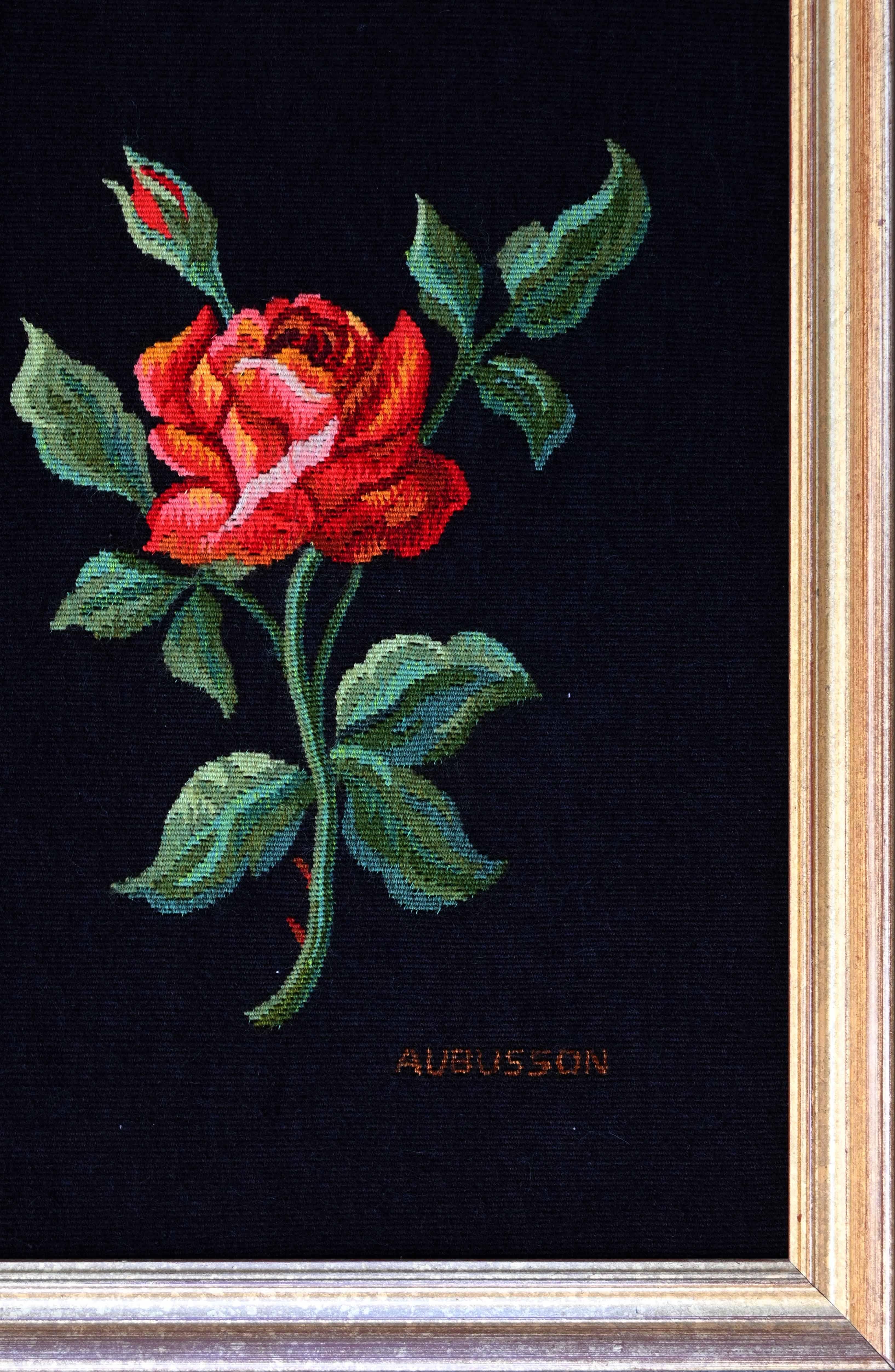 Artist: Framed by our artisan workshop
Era: 19th century
Style: Other style
Condition: Perfect condition
Material: Wool and silk, wooden frame
Width: 30 cm
Height: 41 cm
Depth: 2 cm

True to the traditions of fine craftsmanship, this superb