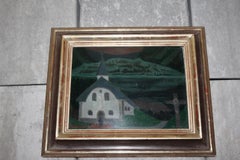 Decorative painting of French alp by Decarli