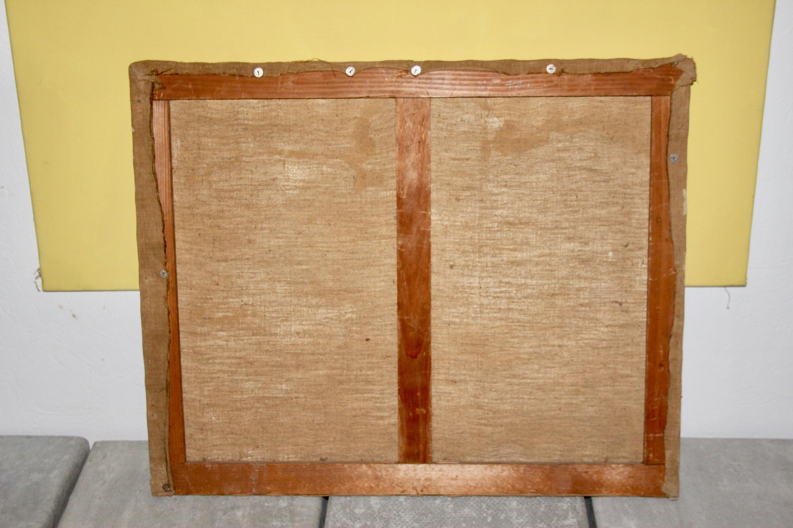Decorative painting of Swiss alp For Sale 1