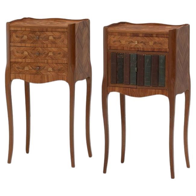 Paire de tables de chevet d�écoratives en vente
