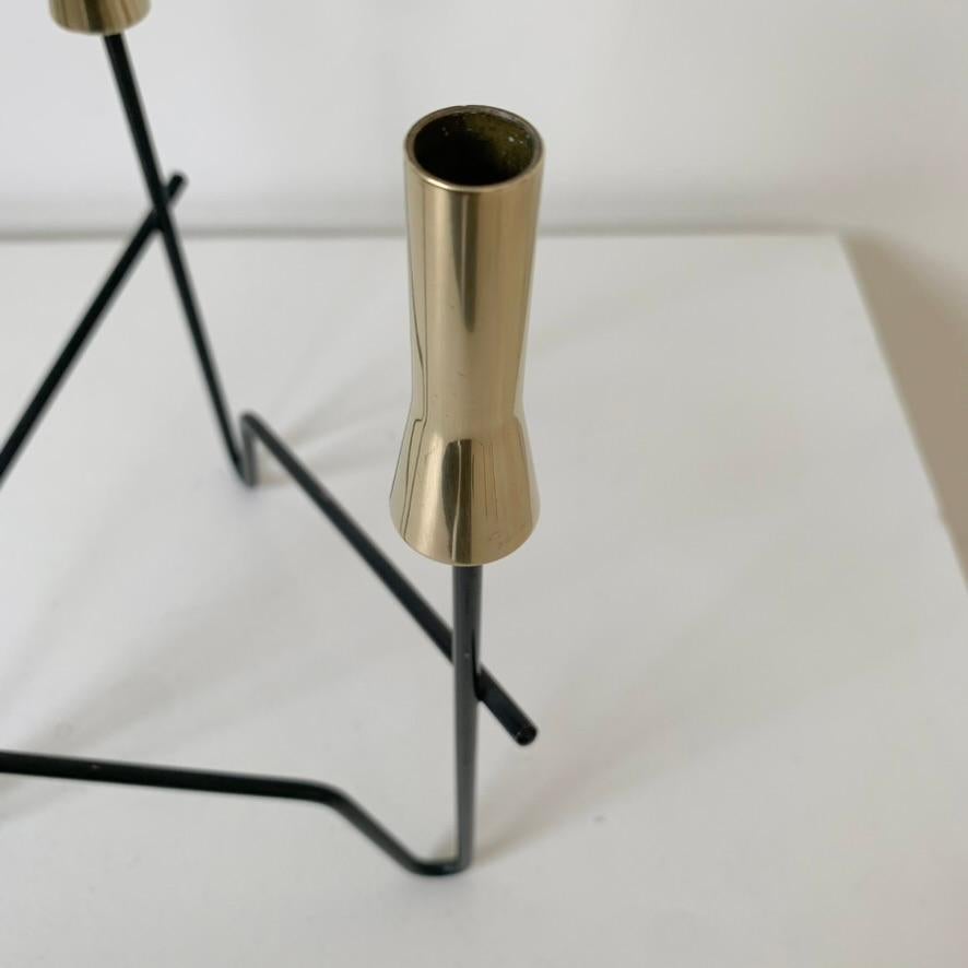 Decorative Pair of Candlesticks, circa 1960, Italy. For Sale 3