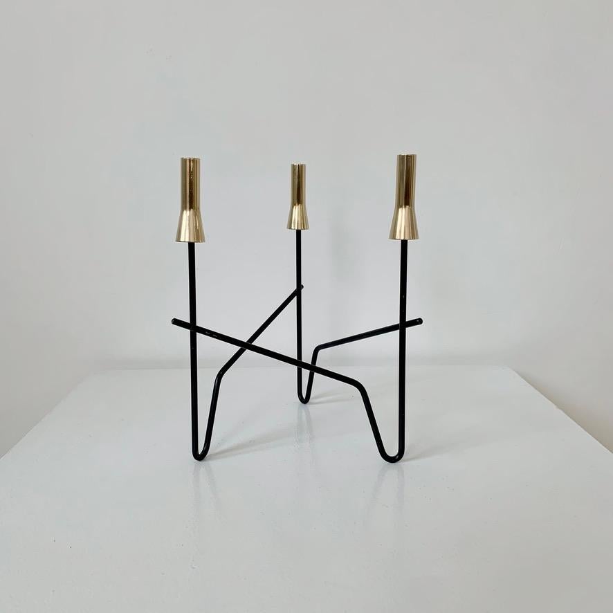 Decorative Pair of Candlesticks, circa 1960, Italy. For Sale 1