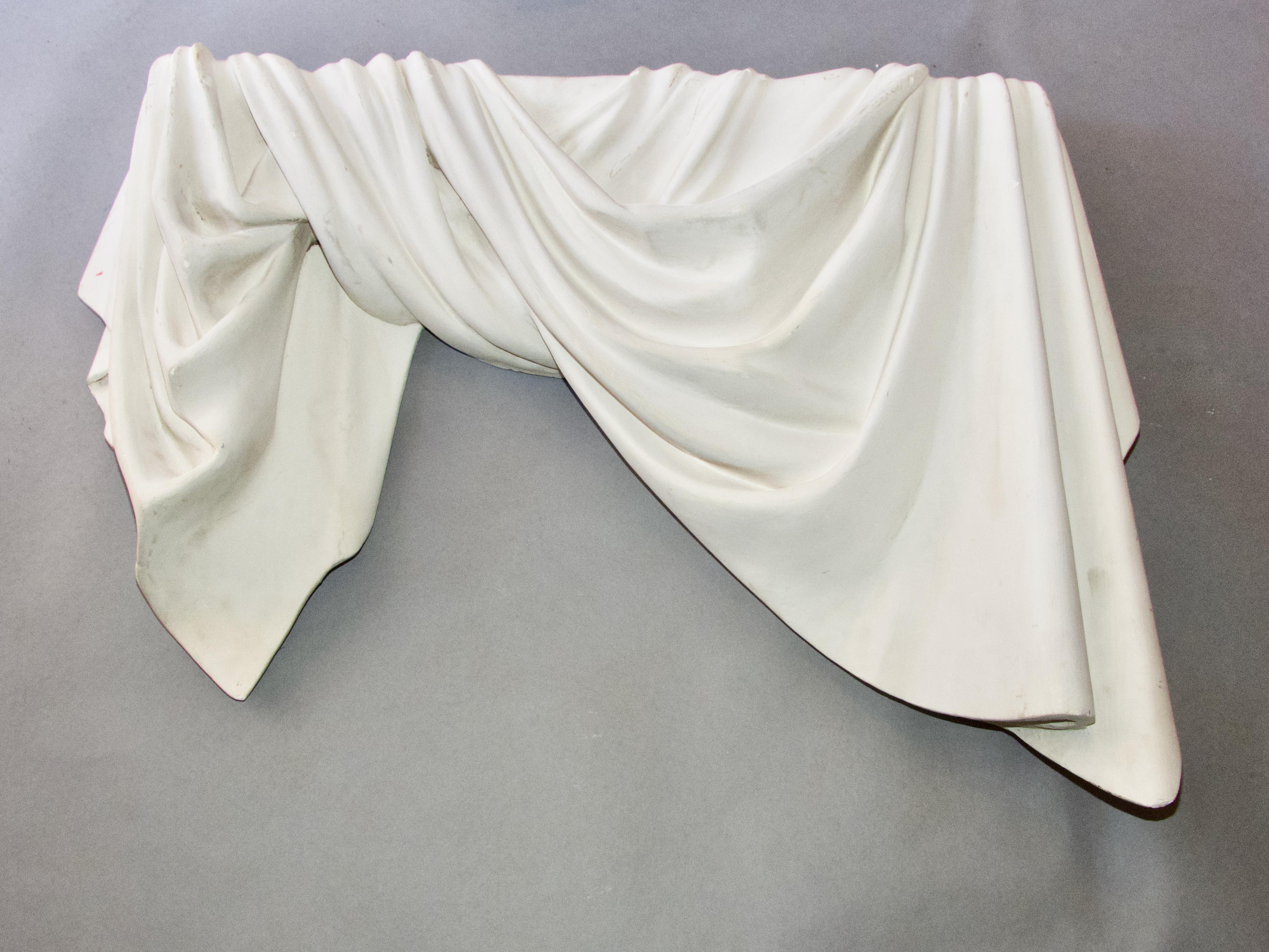 Plaster Decorative pair of plaster wall sculpture For Sale