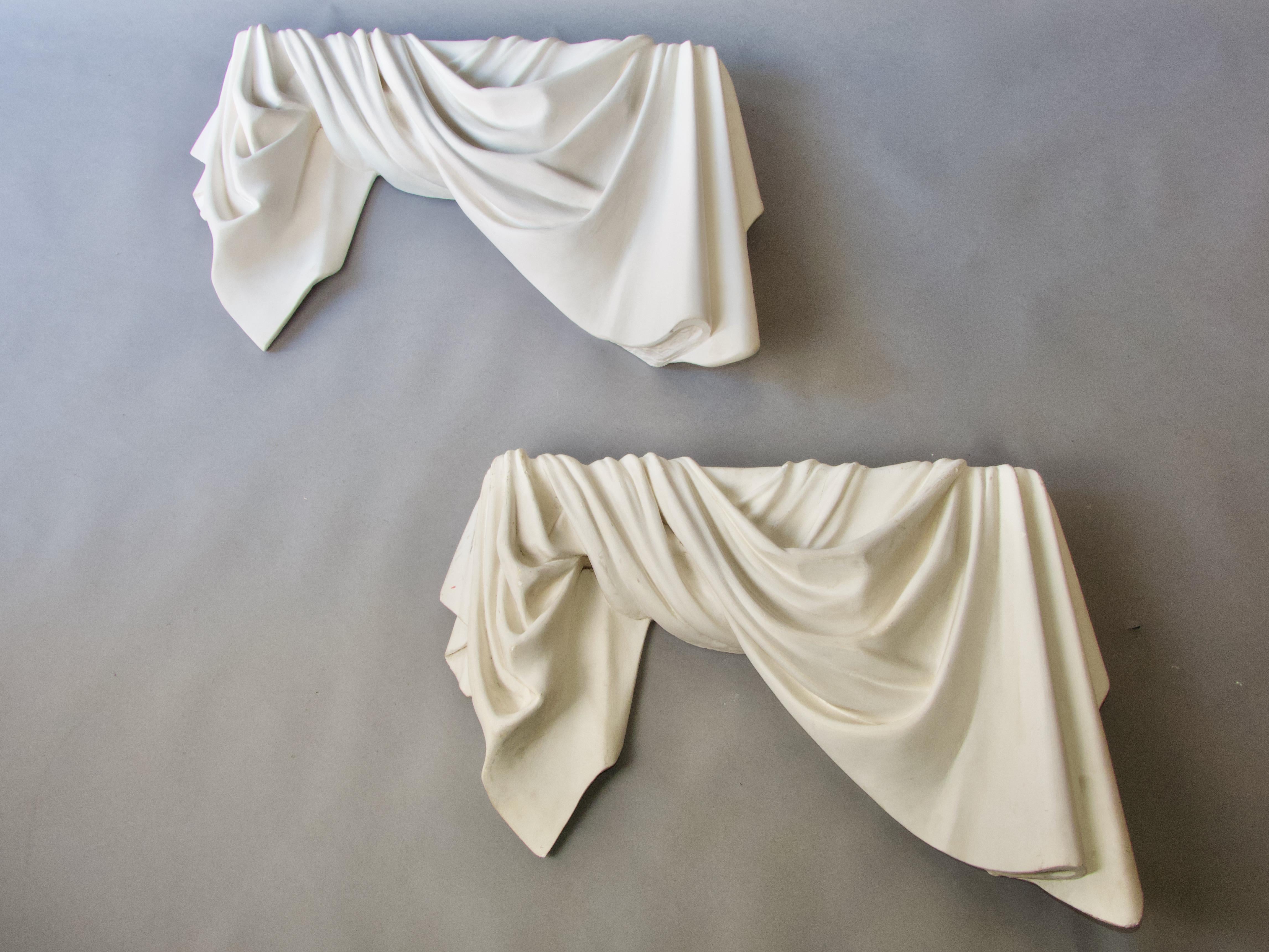 Decorative pair of plaster wall sculpture For Sale 3
