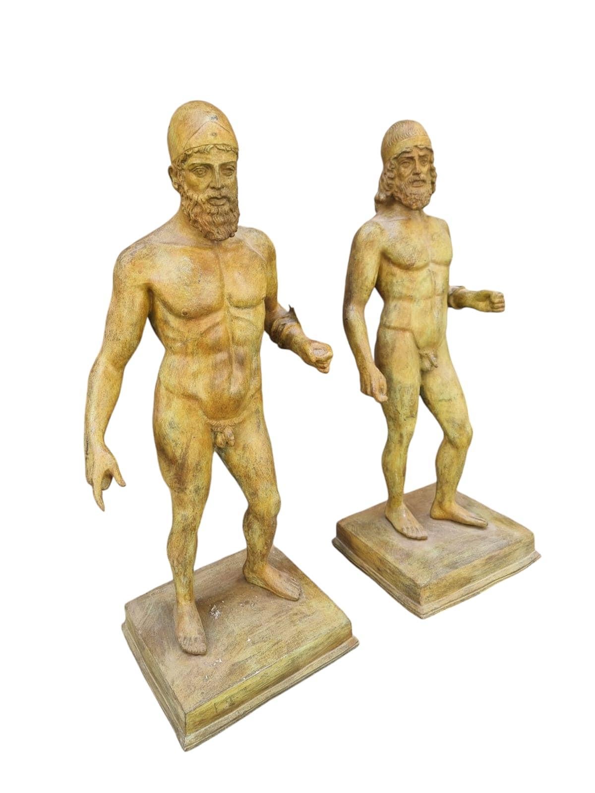 Decorative Pair of Riace Warriors in Bronze 3