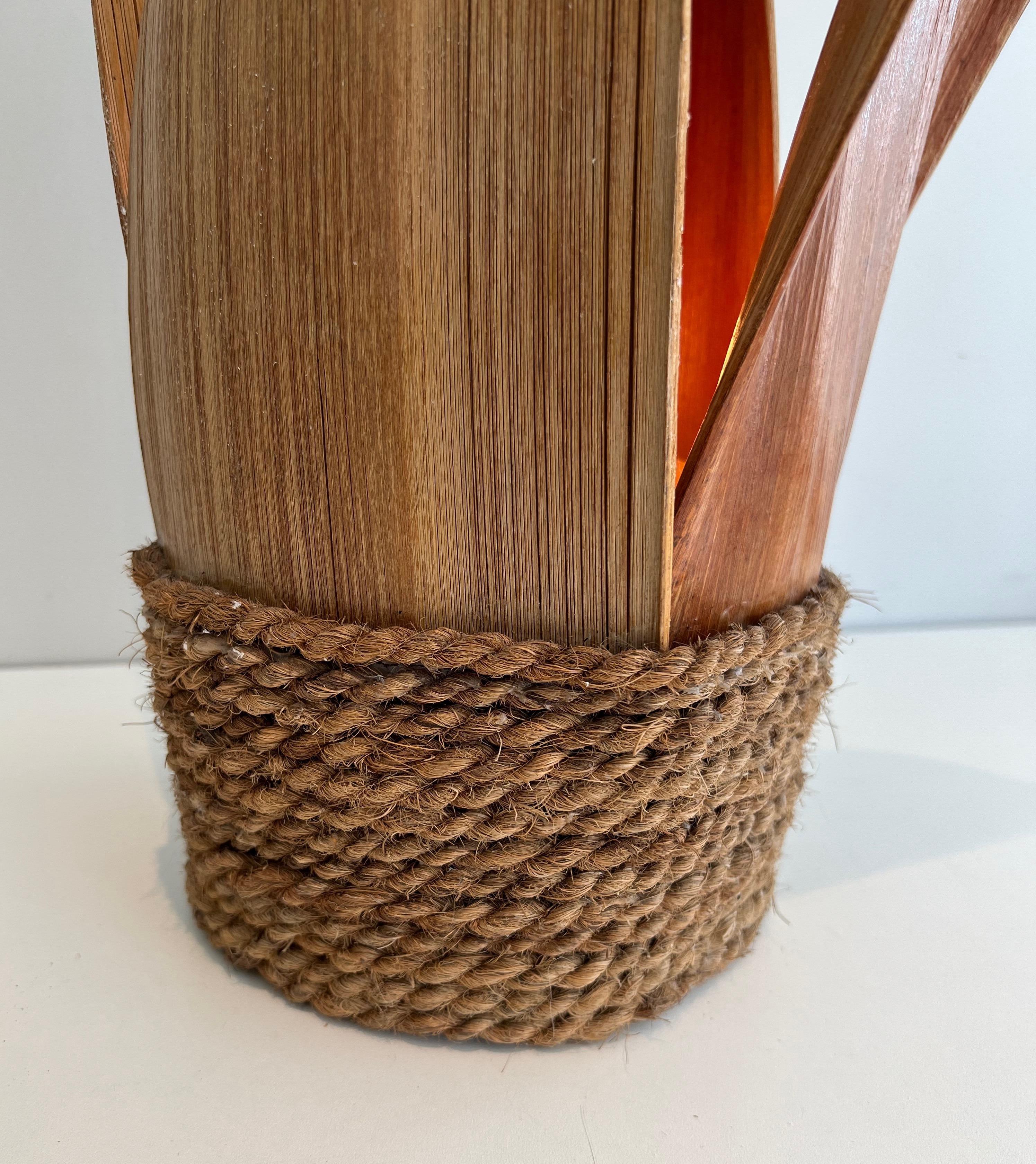 Decorative Palm Tree and Rope Table Lamp For Sale 3