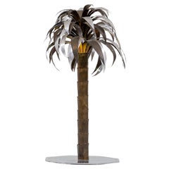 Vintage Decorative Palm Tree Sculpture 