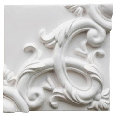 Decorative Panel in Ceramic, Customizable in Size and Finishes, Acanto