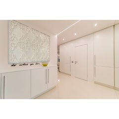 Decorative Panel in Three-Dimensional Baroque Ceramic, Customizable, Acanto