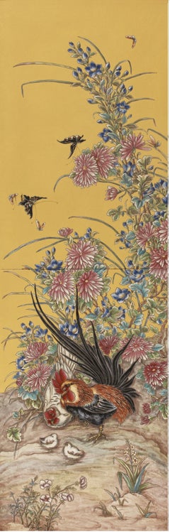 Decorative Panels on Yellow Background Eugène-Victor Collinot, circa 1860-1870