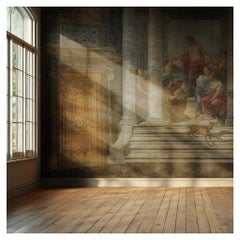 Decorative Panoramic Wallpaper in Antique Style