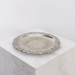 Decorative Pewter Plate by Just Andersen, 1920s, Denmark