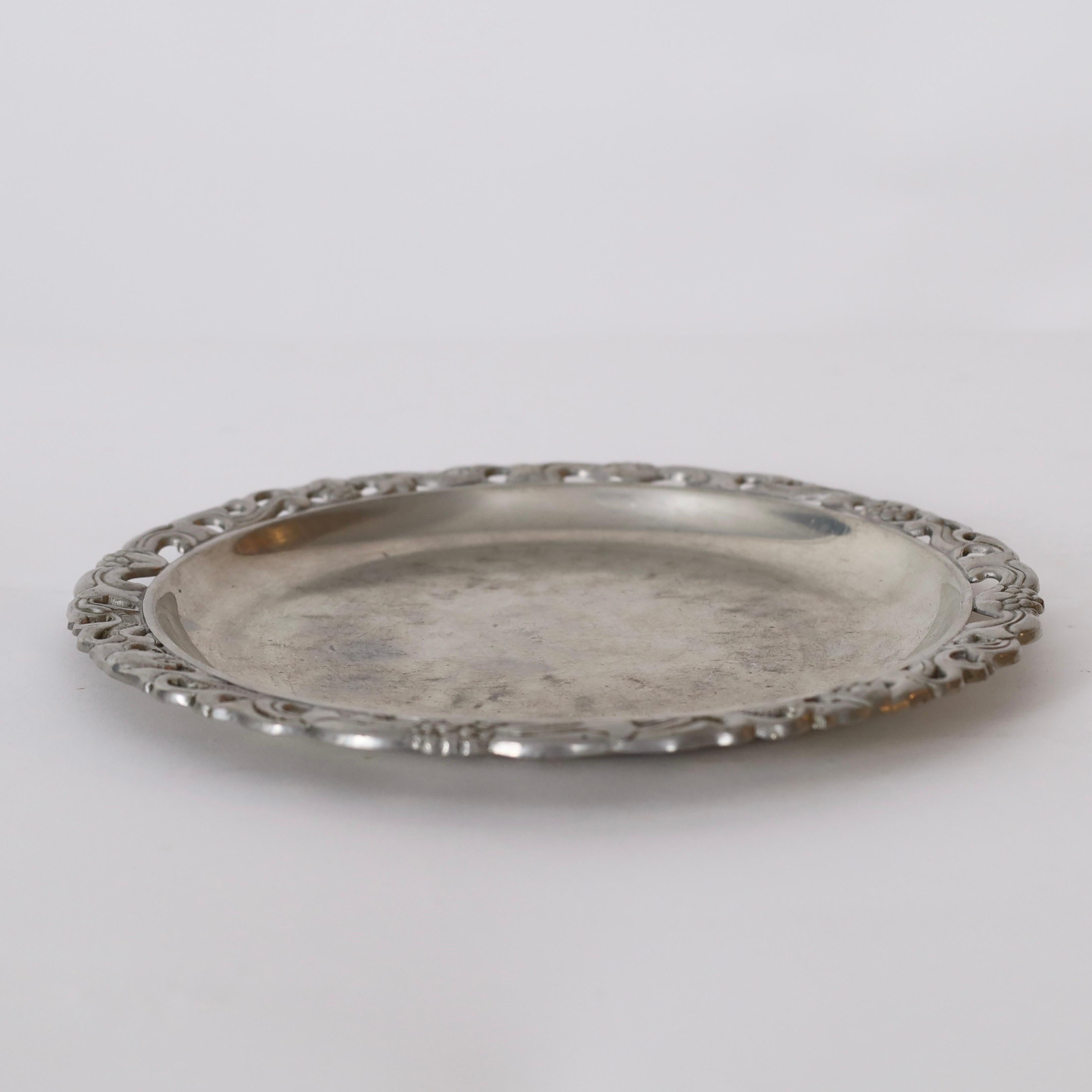 Assiette décorative en étain par Just Andersen, années 1920, Danemark Bon état - En vente à Værløse, DK