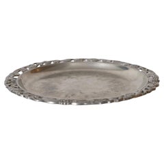 Assiette décorative en étain par Just Andersen, années 1920, Danemark