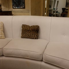Decorative Pillow in Leopard Skin and Black Wool