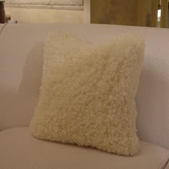 Decorative Pillow Natural Curly Wool
