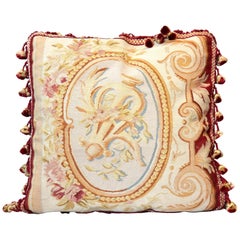 Decorative Pillows, Vintage French Style Aubusson Style Pillow Cushion Cover