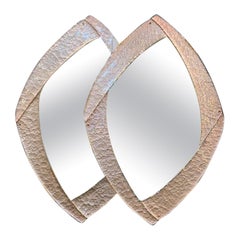 Dekorative rosa Murano-Glas-Spiegel