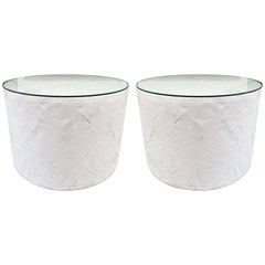 Decorative Plaster Pedestals Style of John Dickinson Pair