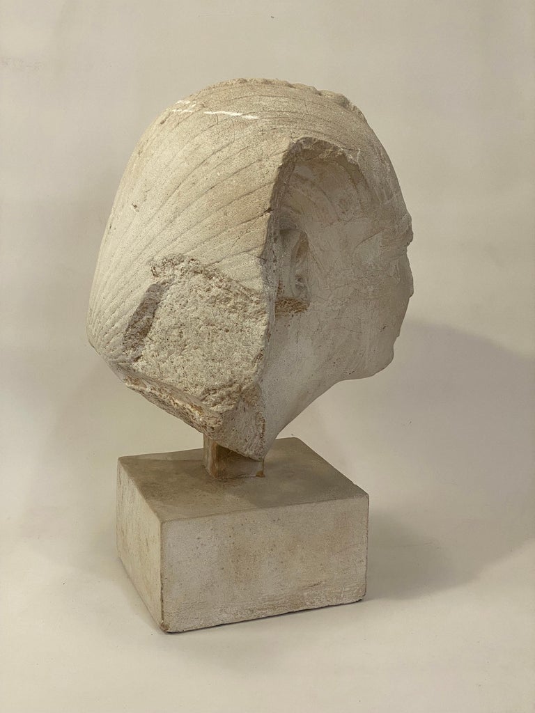 Cast Decorative Plaster Pharaoh's Head