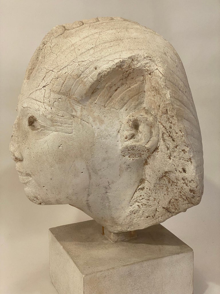 Mid-20th Century Decorative Plaster Pharaoh's Head