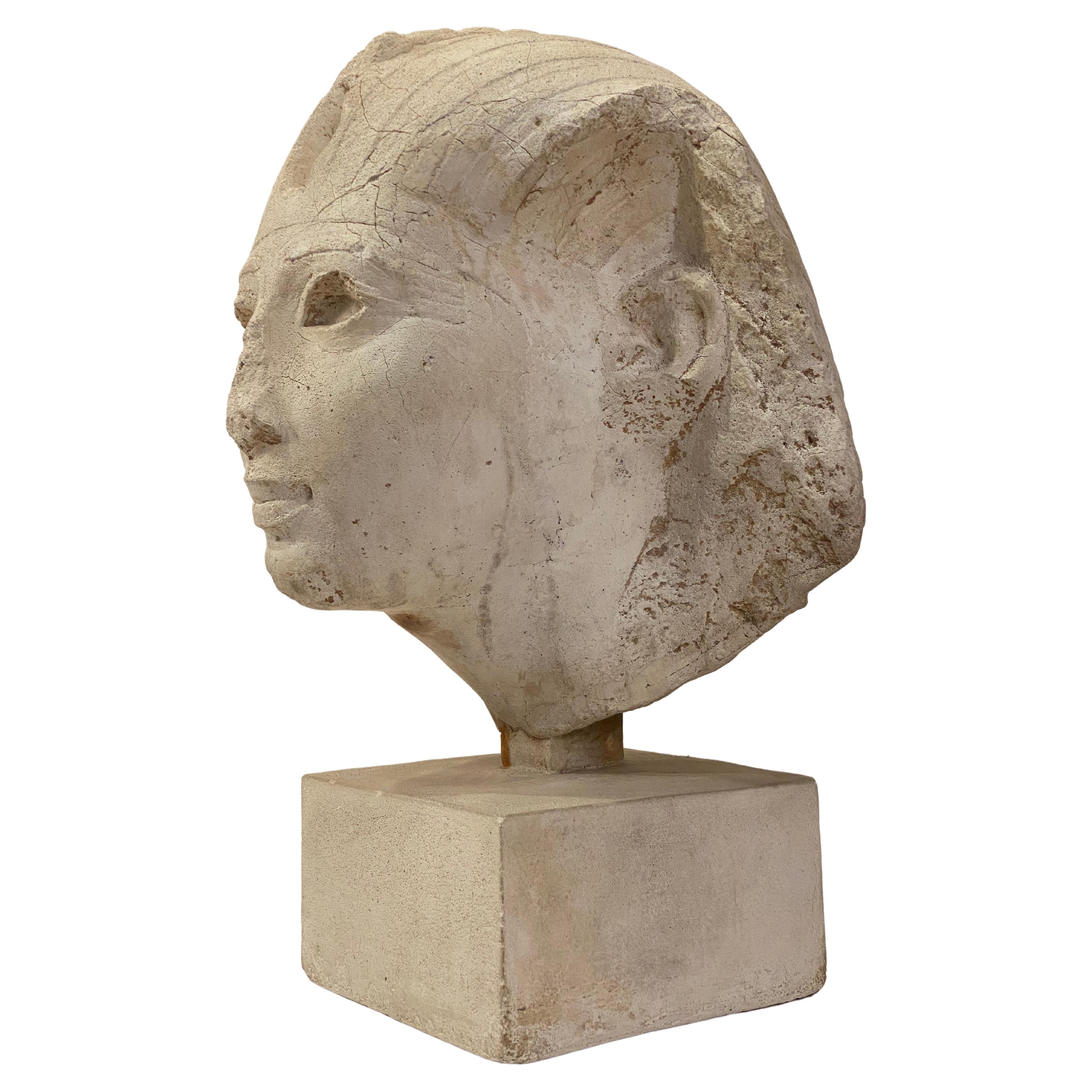 Decorative Plaster Pharaoh's Head