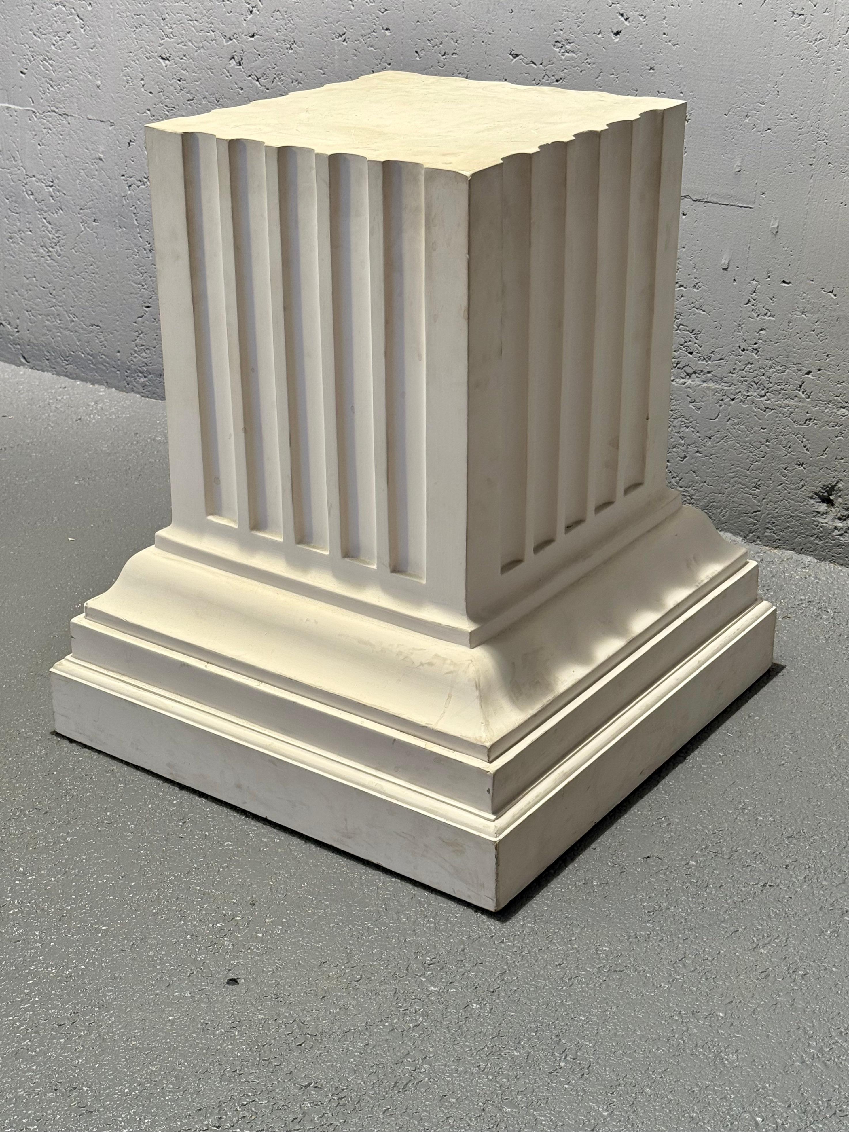 French Decorative plaster side table For Sale