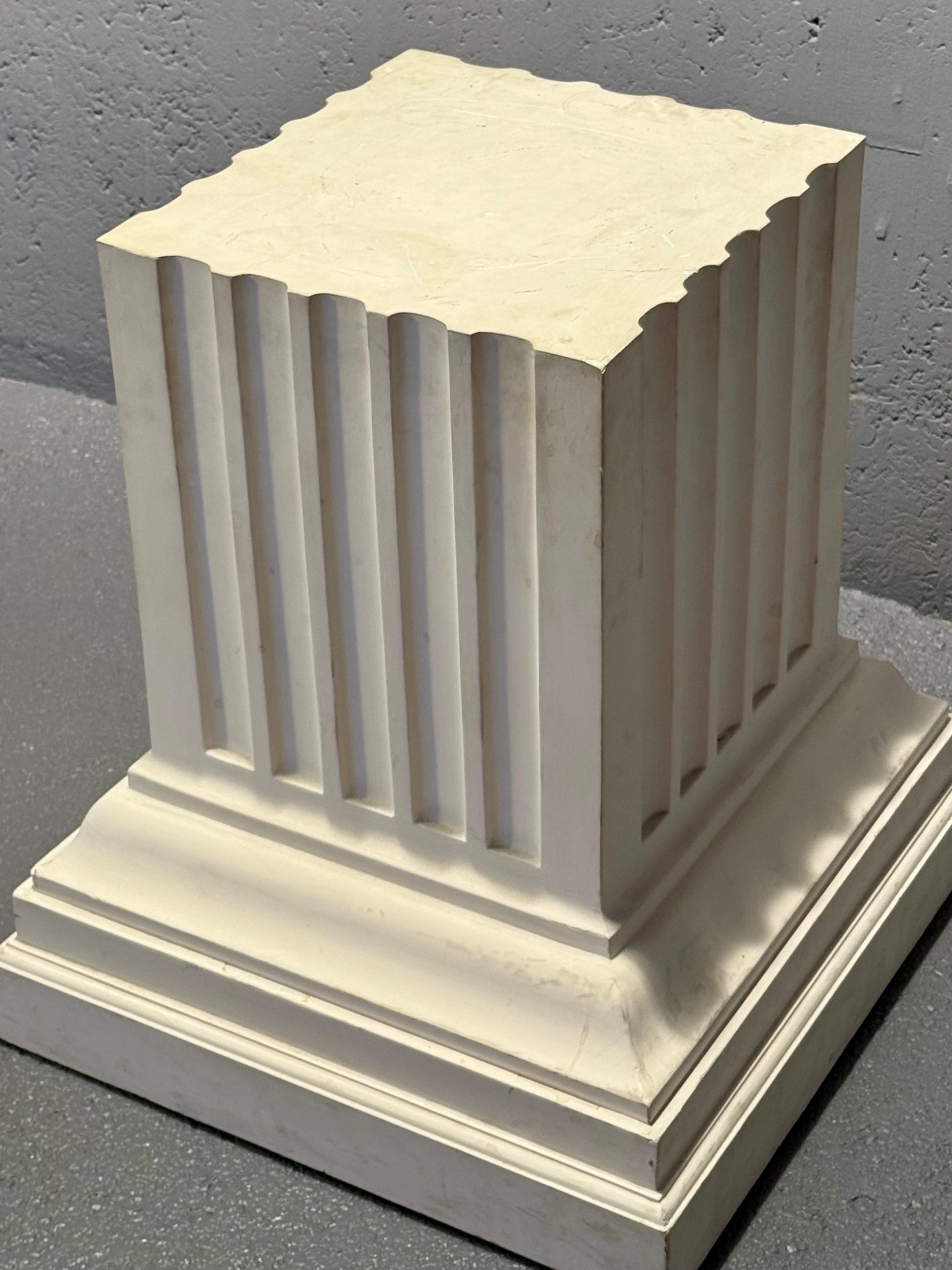 Mid-20th Century Decorative plaster side table For Sale