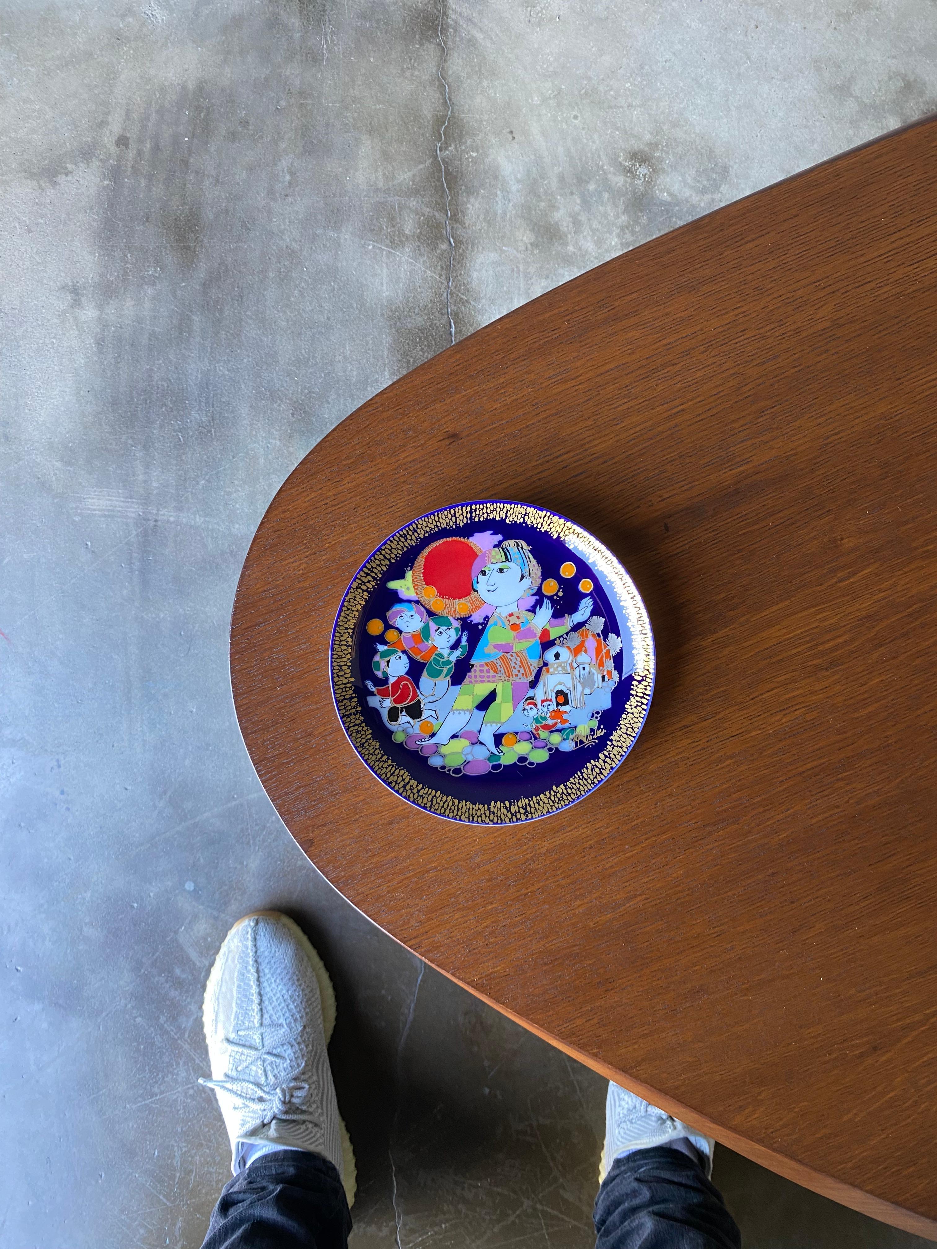 Ceramic Decorative Plate By Bjorn Wiinblad For Rosenthal