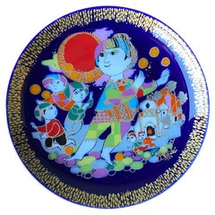 Decorative Plate By Bjorn Wiinblad For Rosenthal