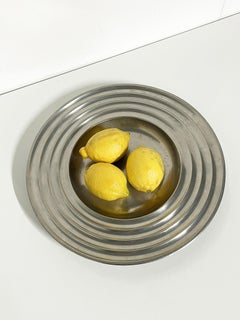 Decorative Plate in Pewter, 20th Century