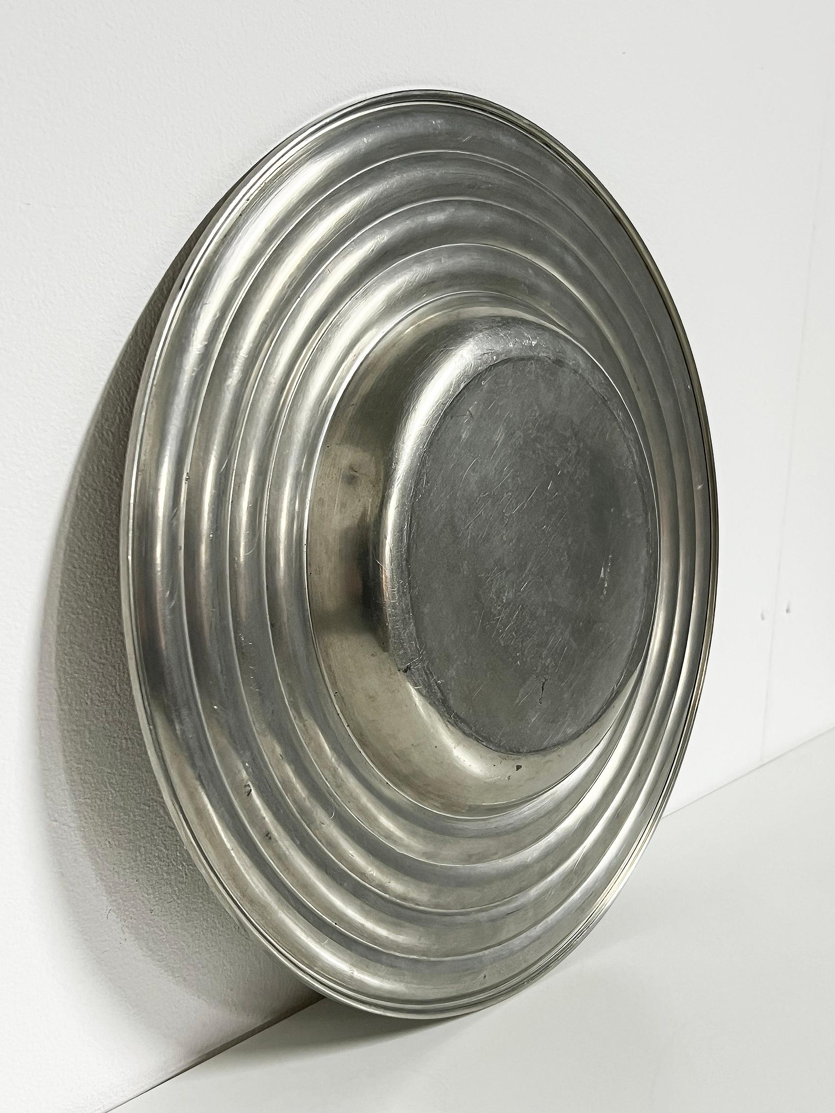 Decorative Plate in Pewter, 20th Century For Sale 1