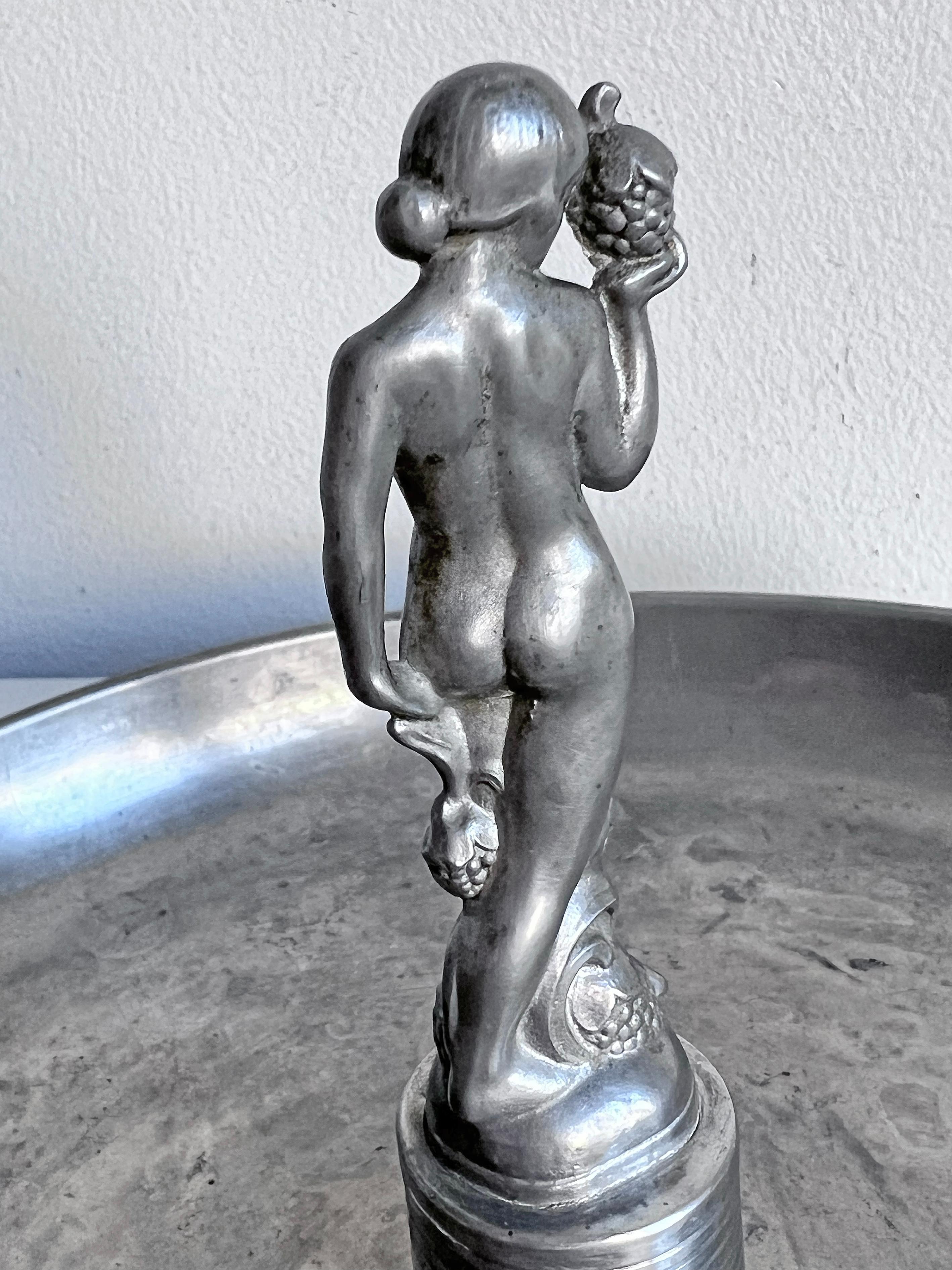 Decorative Plate in Pewter by CG Hallberg, 1933 For Sale 4