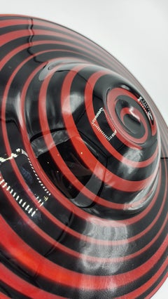 Assiette décorative en verre artistique du designer Alberto Churba