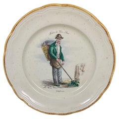 Decorative Plate "Métier du Vieux Paris – Chiffonnier" by Primula, Italy - 2Y515