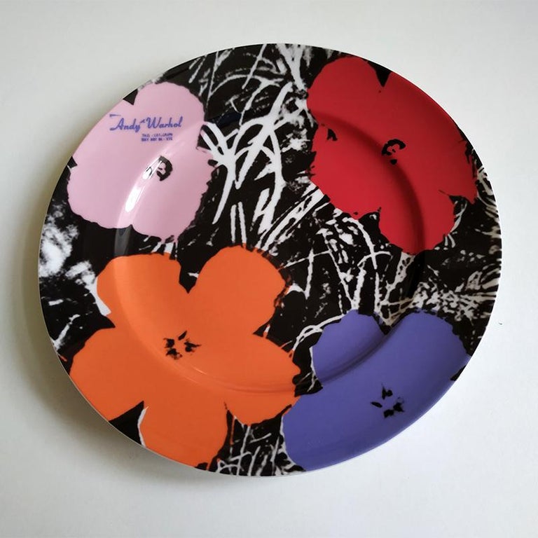 Decorative Plate ”Ten-Foot Flowers” by Andy Warhol by Rosenthal For Sale at  1stDibs | andy warhol plates, andy warhol rosenthal plate, andy foot