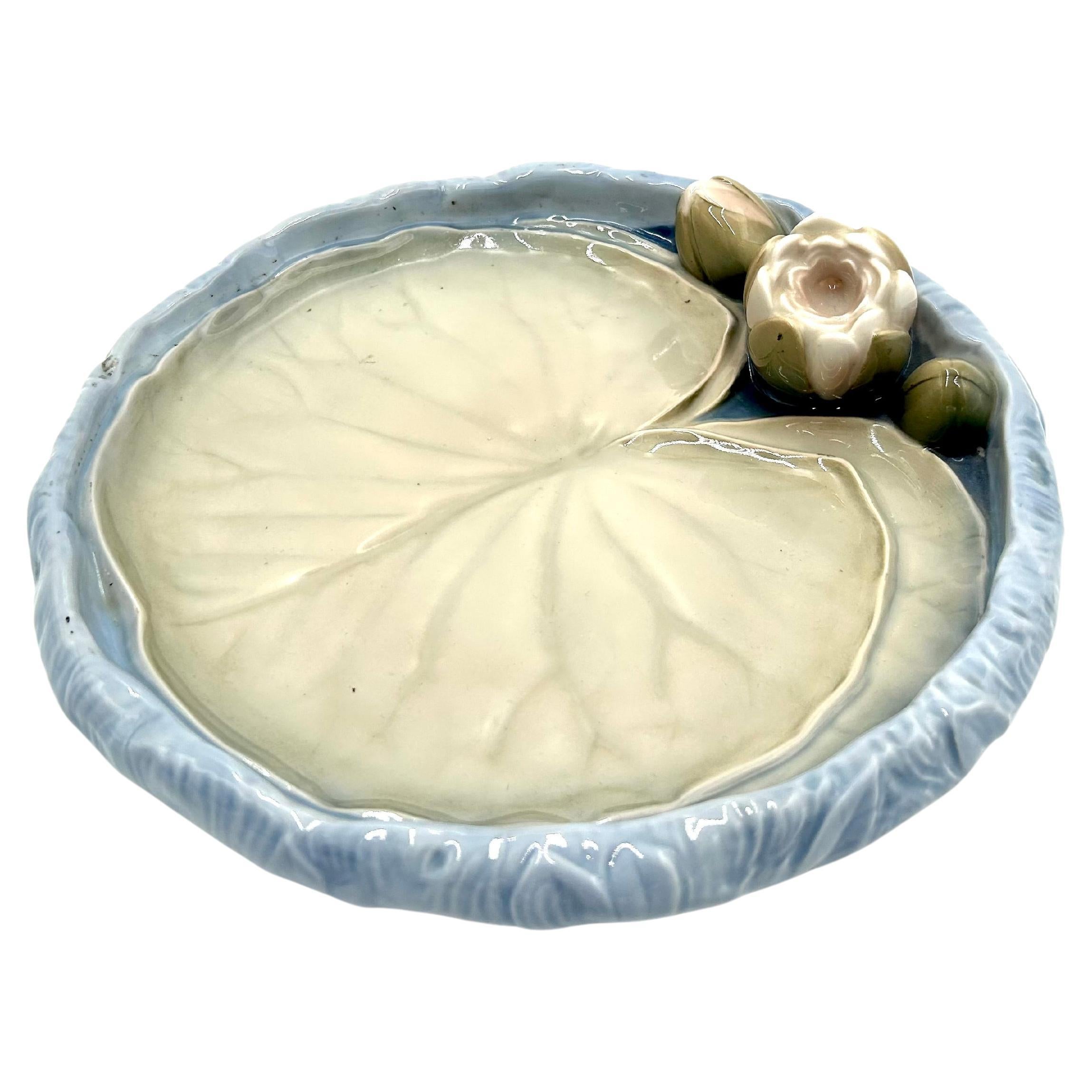 Decorative Plate with a Water Lily, Bing & Grondahl, Denmark, 1970s For Sale