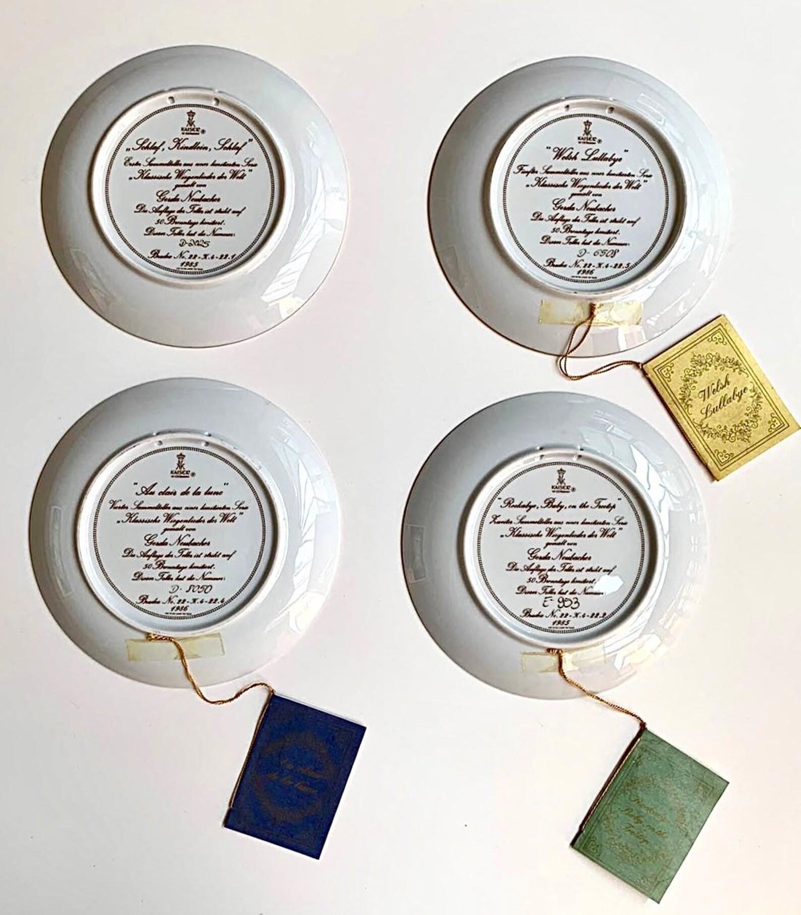 German Decorative Plates Kaiser Wall Porcelain Plates Kaiser Porcelain For Sale
