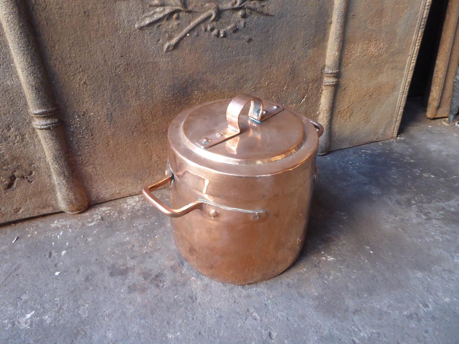 19th Century Decorative, Polished Stock Pot For Sale
