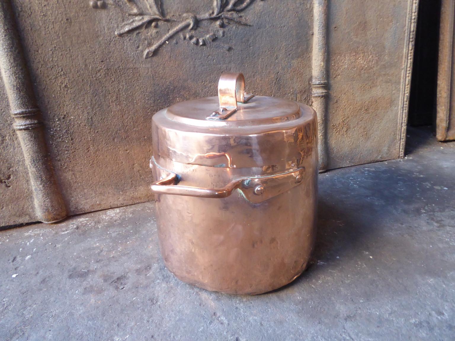 Decorative, Polished Stock Pot For Sale 1