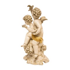 Decorative Porcelain Sculputure with Children Motifs, Germany, 20Th Century.