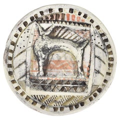 Decorative Pottery Plate by Bernard Paul 1997 Picasso Style
