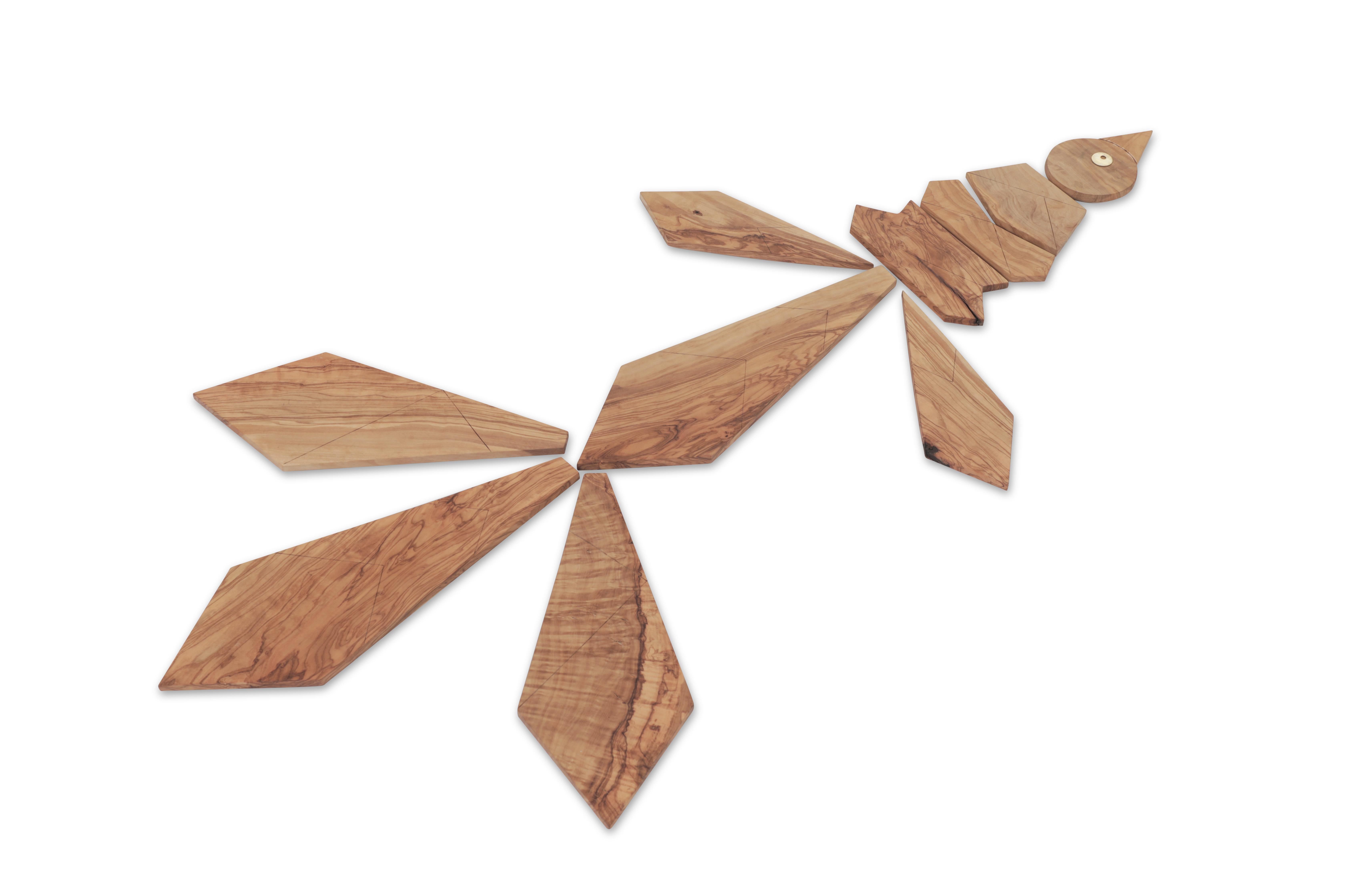 Puzzle Decorativo en Madera de Olivo  por  La Fibre Artisanale en venta 1