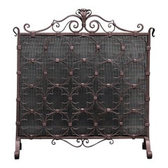 Decorative Quatrefoil Fire Screen