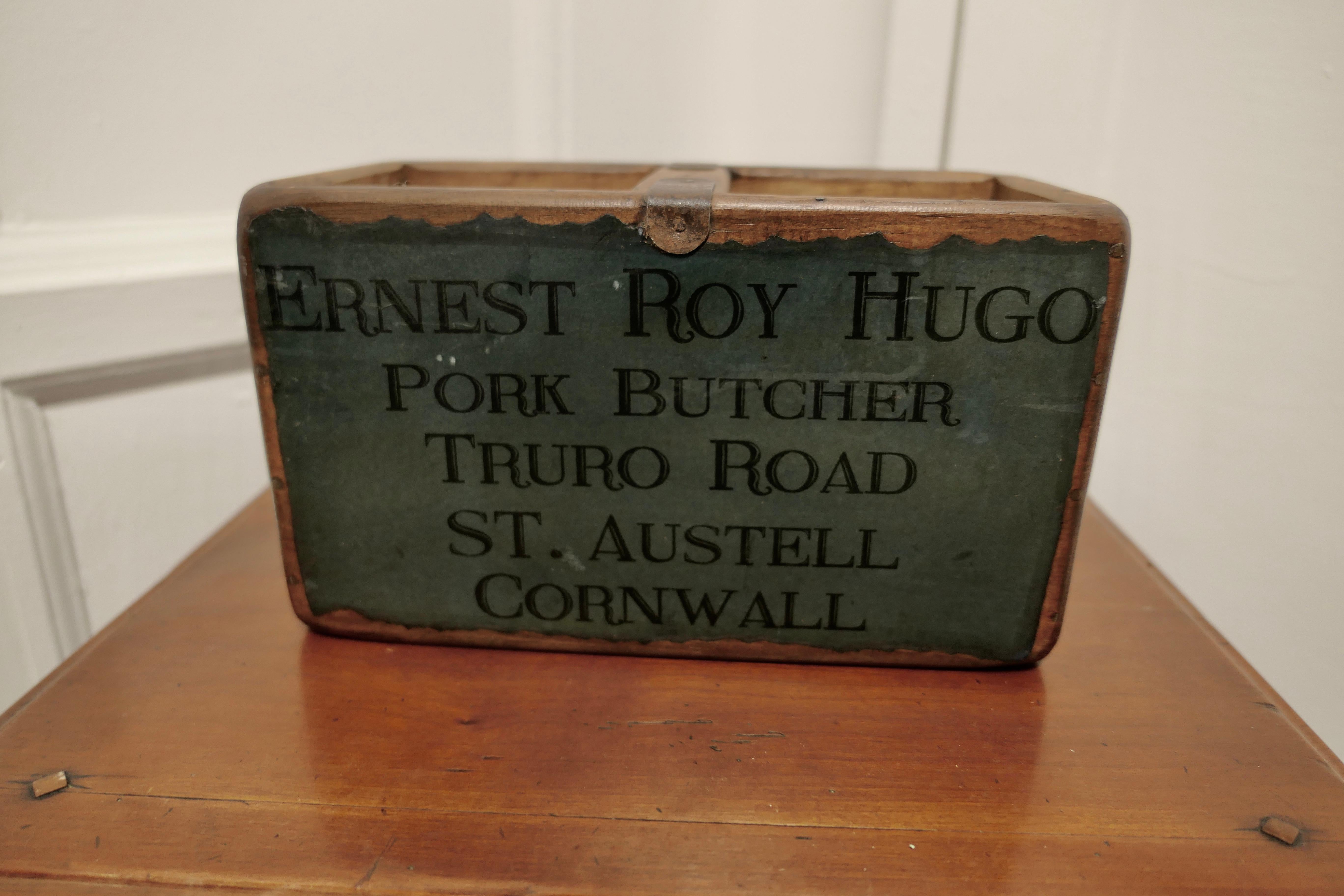 20th Century Decorative Re Painted 19th Century Wine Box, Trug For Sale